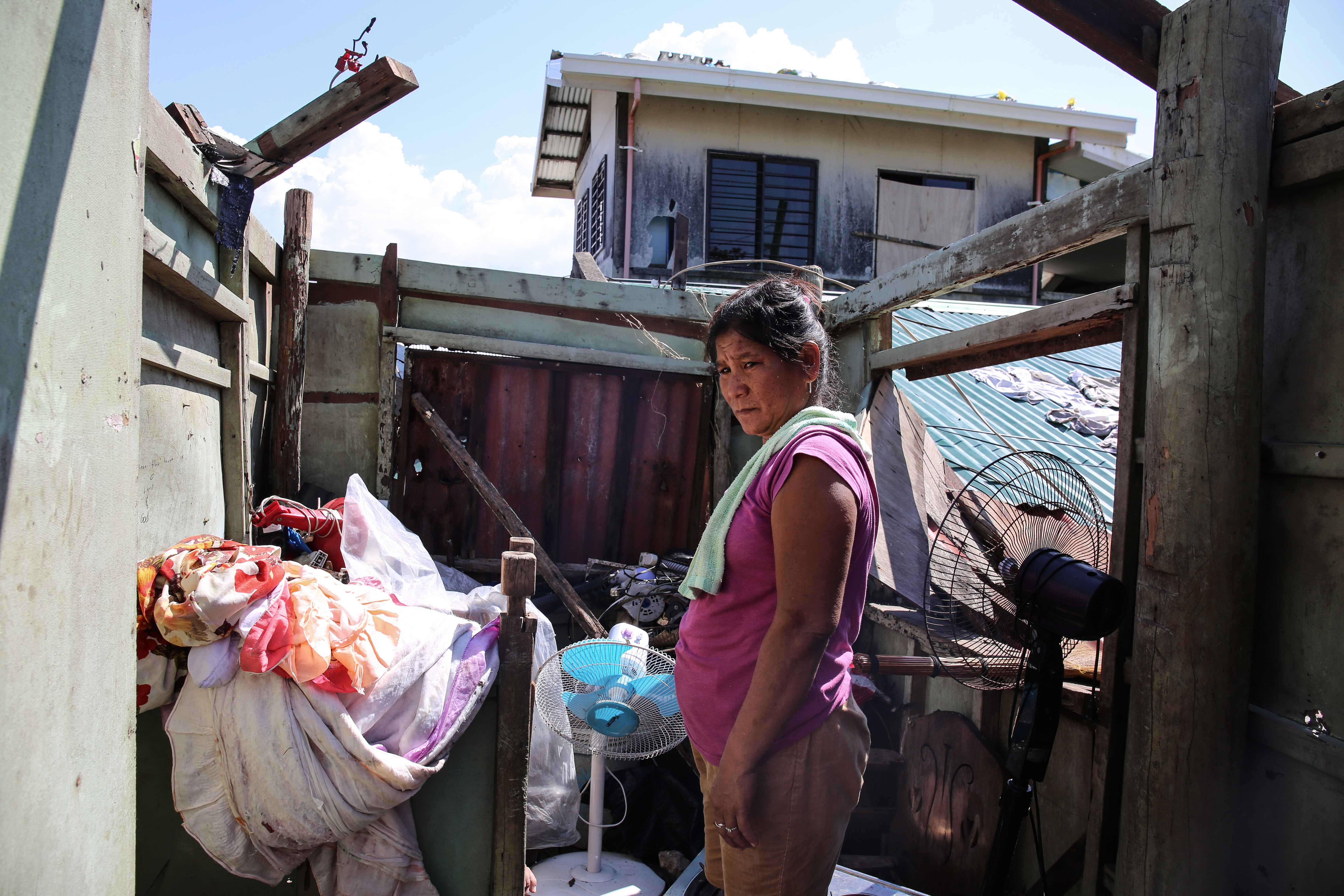 Elinor Banadero, 52, says the typhoon 