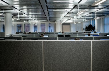 Cubicles as far as the eye can see.