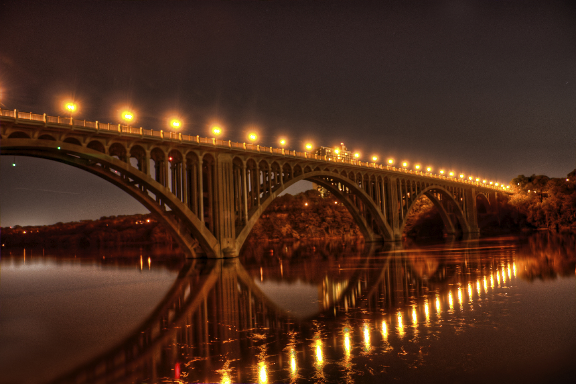 The Highland Park Bridge between Minneapolis and St. Paul, Minnesota.