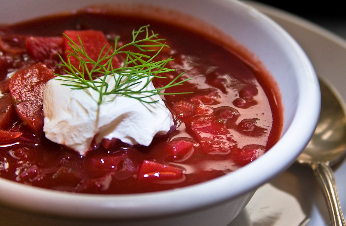 A bowl of non-Soviet borscht.