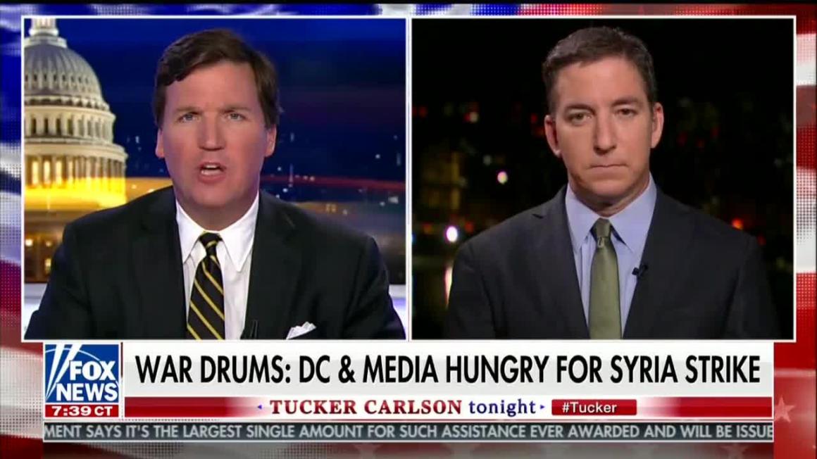 Tucker Carlson interviews Glenn Greenwald about U.S. strikes in Syria on April 10th, 2018.