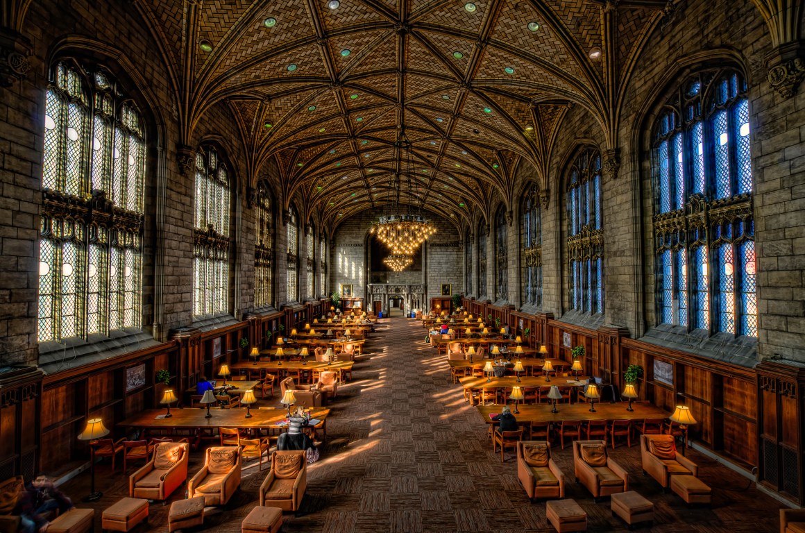 Harper Library at the University of Chicago.