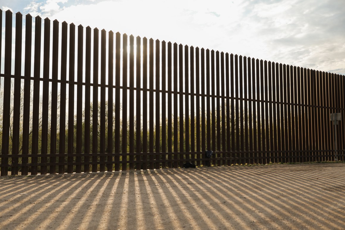 A stretch of existing border wall cuts through the World Birding Center at the Old Hidalgo Pumphouse Museum less then 10 miles east of Granjeno.