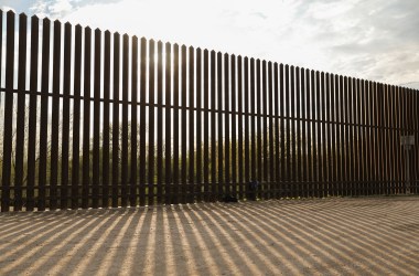 A stretch of existing border wall cuts through the World Birding Center at the Old Hidalgo Pumphouse Museum less then 10 miles east of Granjeno.