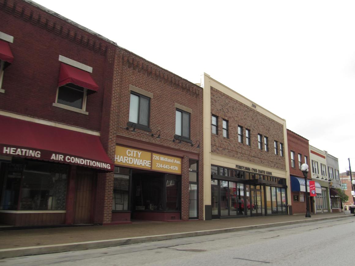 Downtown Midland, Pennsylvania.