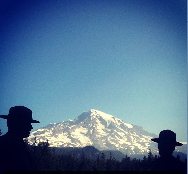 Rangers in Mount Rainier National Park.