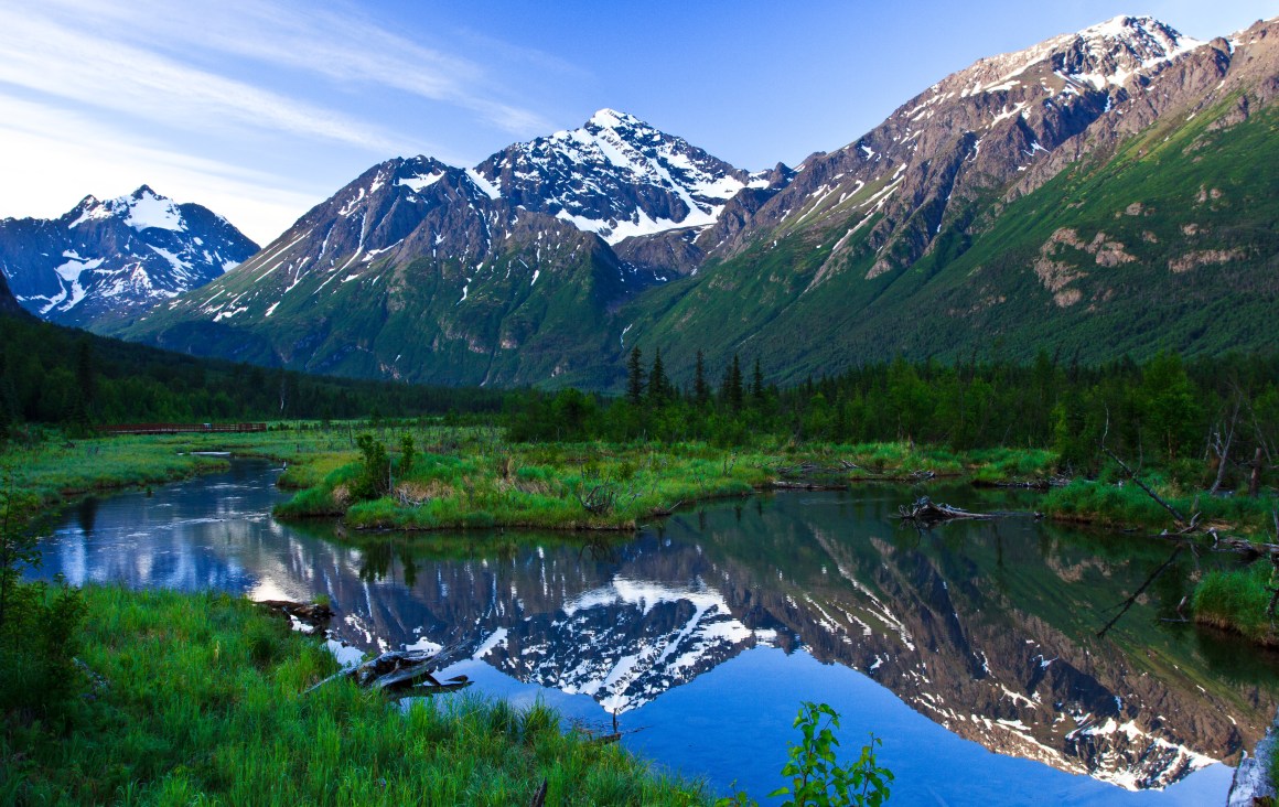 Eagle River Valley in Alaska.