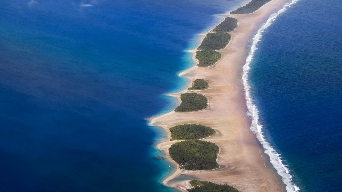 On Jaluit Atoll, part of the Marshall Islands, the highest elevation is just 10 feet above sea level.