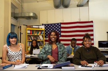 A class of students with varying gender identities.