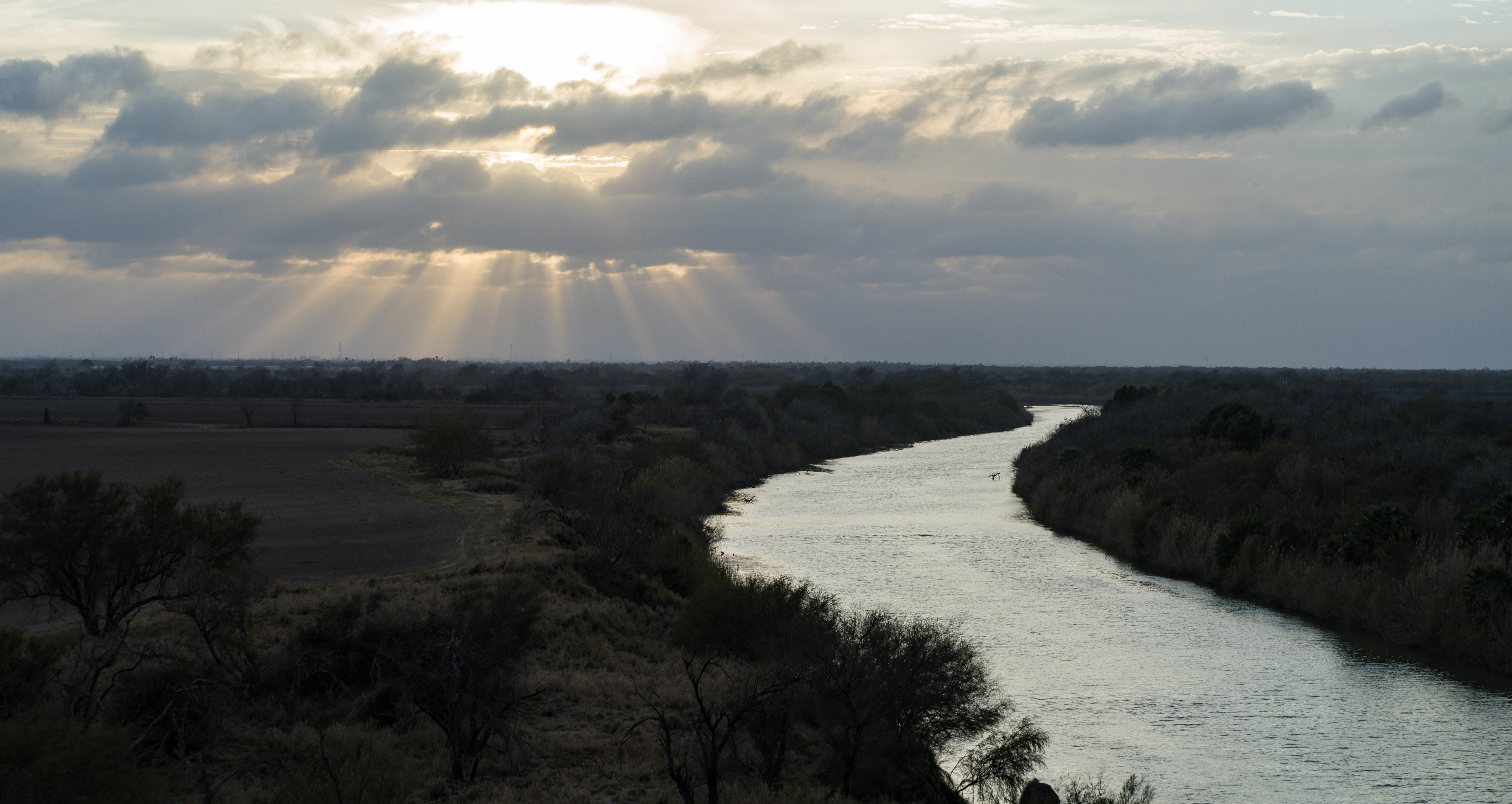 The Rio Grande river.