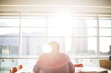 man working office