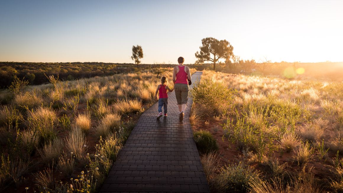 parent and child in nature