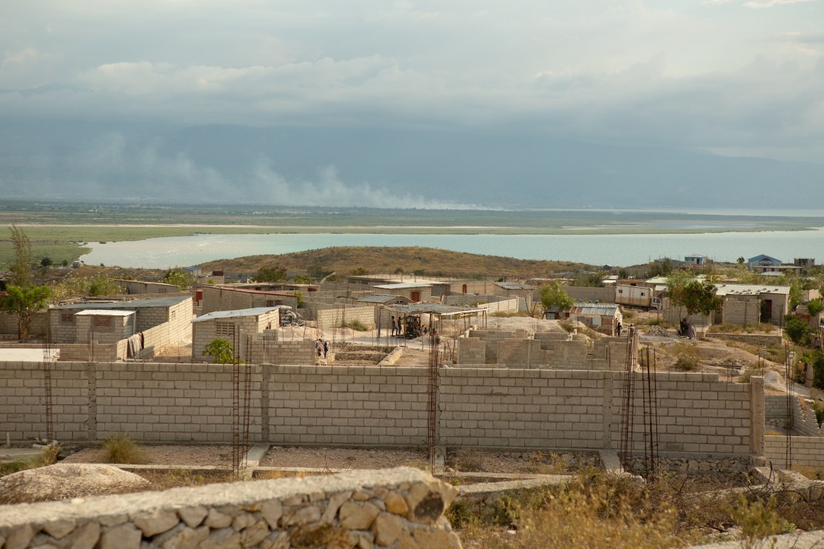 A view from the hilltop Village de Pecheur neighborhood of greater Canaan.