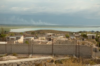 A view from the hilltop Village de Pecheur neighborhood of greater Canaan.