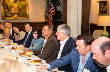 The Lincoln Club hosts a dinner for prospective members.