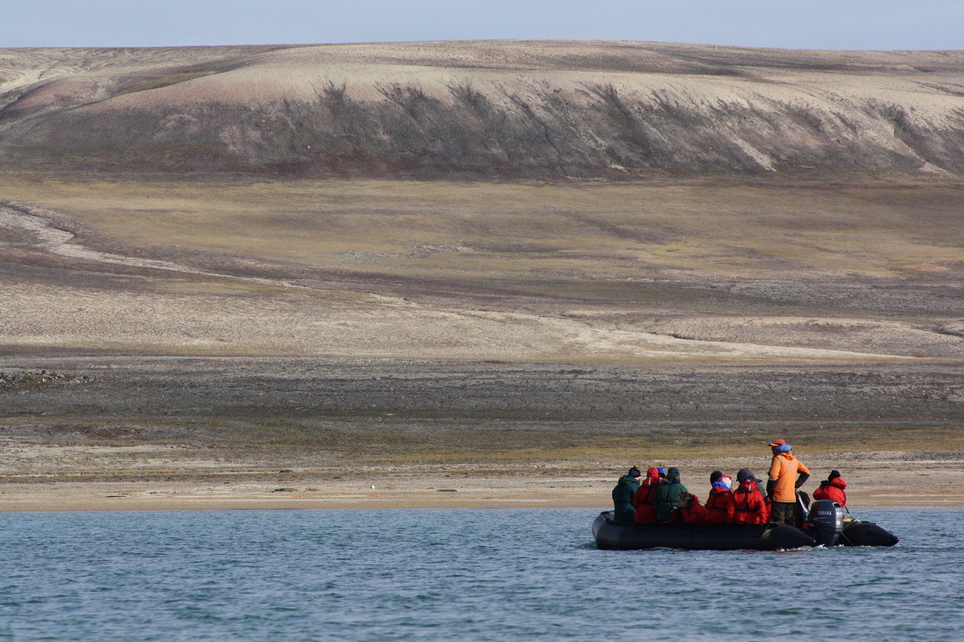 Most days we got off the ship by inflatable zodiac, and either cruised in the boats or made “wet landings” on shore — scrambling from the boat to the beach in our standard-issue rubber boots and foul weather gear.