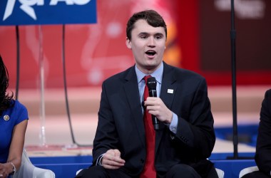 Charlie Kirk speaking at the 2015 Conservative Political Action Conference in National Harbor, Maryland.