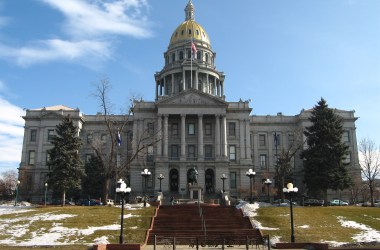 The Colorado State Capitol Building in Denver, Colorado.