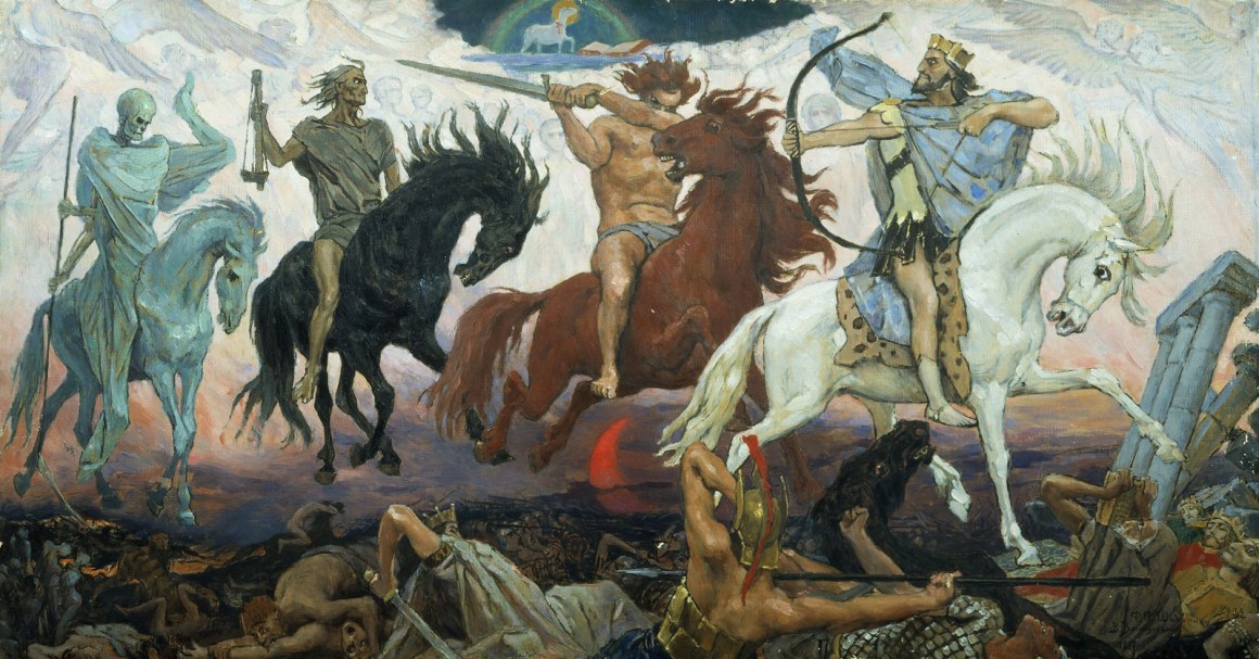 Viktor Vasnetsov’s Four Horsemen of the Apocalypse, 1887.