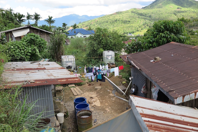 Despite the area's vast mineral wealth, Dipidio is a town of ramshackle homes.