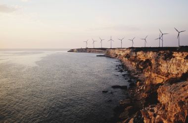 A wind farm near the town of Canakkale, in northwestern Turkey.