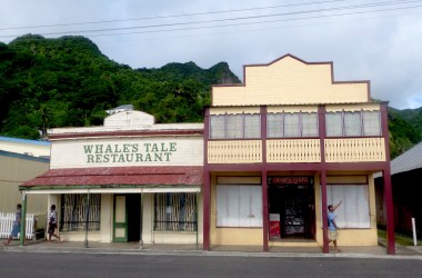 Main street on the waterfront in the town of Levuka.