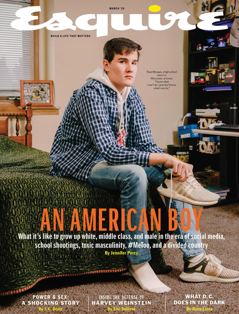 The March 2019 cover of Esquire.