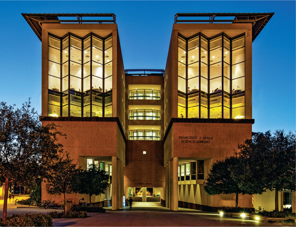 The Francisco J. Ayala Science Library, which has since been renamed the Science Library.