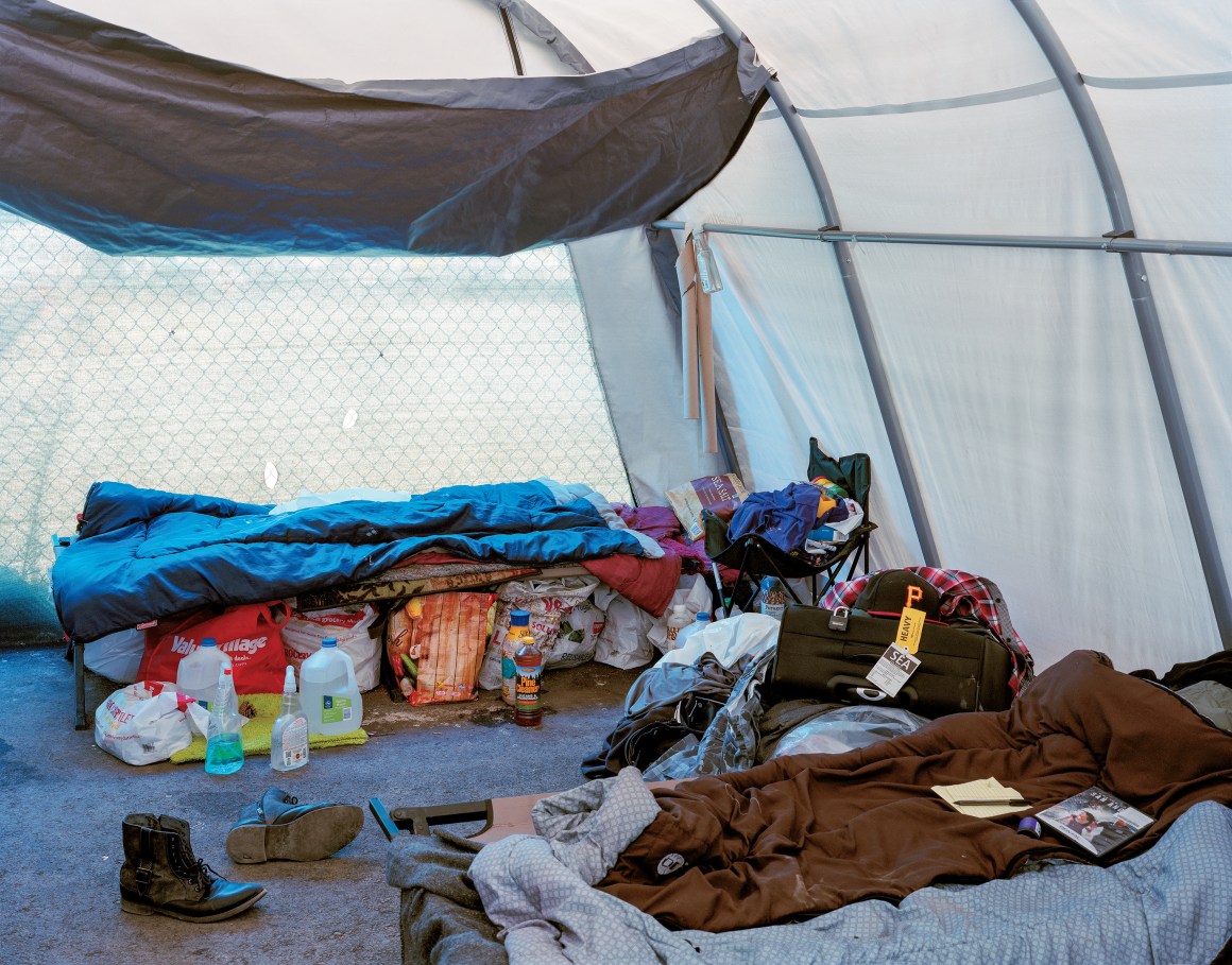 "If you have a tent city like this, at least you can be safe. Nobody understands that. Everybody thinks the tent cities are just a waste of time."