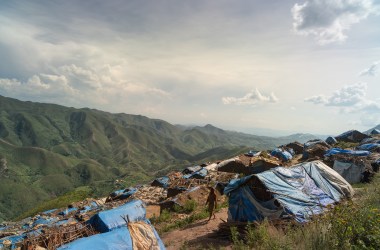 Kabare Territory, Democratic Republic of the Congo: The settlements at the Kachuba mining site in South Kivu.