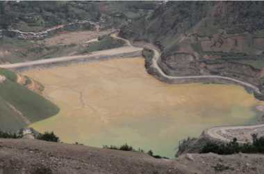 Contaminated water outside Luhwindja, Democratic Republic of Congo. Nearby residents have complained of many health problems since mining operations began.