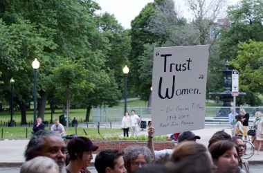 A candlelight vigil held for George Tiller in Boston, Massachusetts, on June 1st, 2009.