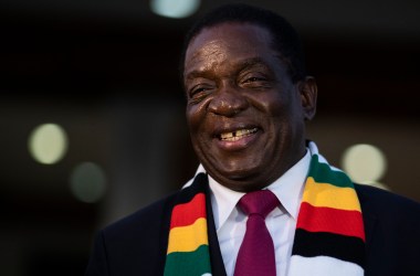 Zimbabwe President Emmerson Mnangagwa.