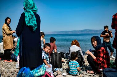 Migrants from Afghanistan arrive on the Greek island of Lesbos on August 6th, 2018, after crossing the Aegean Sea from Turkey on a dinghy. More than 1,500 refugees and migrants have died trying to cross the Mediterranean Sea to Europe in the first seven months of the year, according to the United Nations.