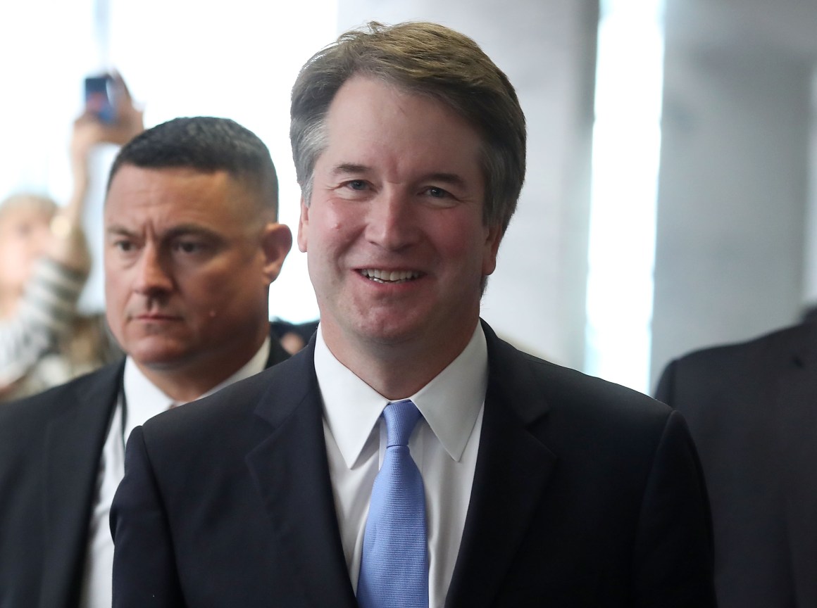 Supreme Court nominee Judge Brett Kavanaugh in the Hart Senate Office Building in Washington, D.C., on August 15th, 2018.