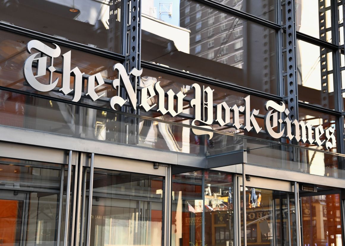 The New York Times building.