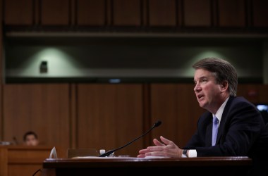 Judge Brett Kavanaugh testifies before the Senate Judiciary Committee on September 6th, 2018.