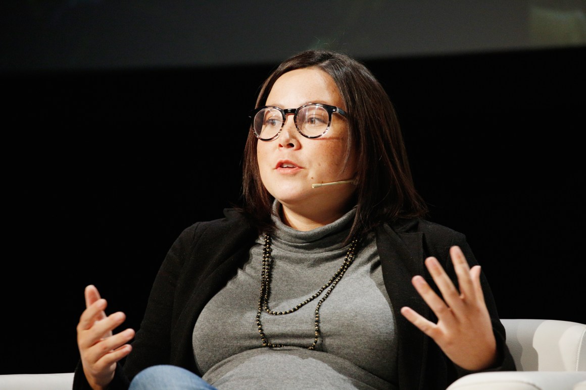 Human Rights Data Analysis Group Lead Statistician Kristian Lum speaks onstage at TechCrunch Disrupt SF 2018 at Moscone Center on September 7th, 2018, in San Francisco, California.