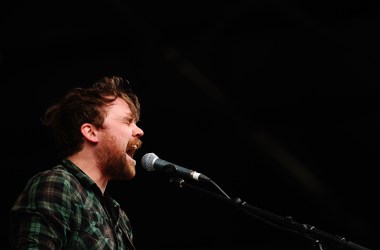 Scott Hutchison of Frightened Rabbit performs during day three of the Splendour in the Grass music festival on August 1st, 2010, in Woodford, Australia.