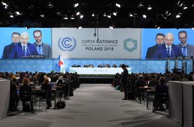 Polish Secretary of State for the Environment Michal Kurtyka speaks during the inaugural session at the 24th Conference of the Parties to the United Nations Framework Convention on Climate Change summit on December 2nd, 2018, in Katowice, Poland.