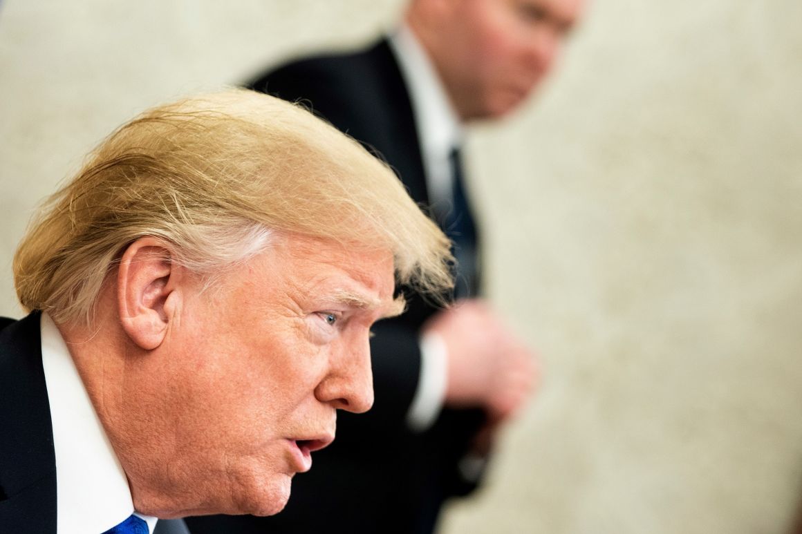 President Donald Trump makes a statement for the press on December 11th, 2018, in Washington, D.C.