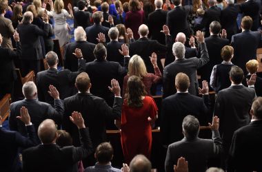 Members of Congress take the oath during the opening session of the 116th Congress at the U.S. Capitol in Washington, D.C., on January 3rd, 2019.