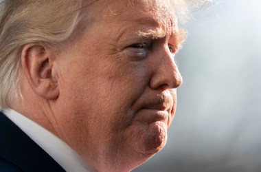 President Donald Trump speaks to the media upon his return to the White House after a day trip to Camp David on January 6th, 2019 in Washington, D.C.