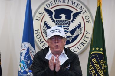 President Donald Trump speaks during his visit to U.S. Border Patrol McAllen Station in McAllen, Texas, on January 10th, 2019.