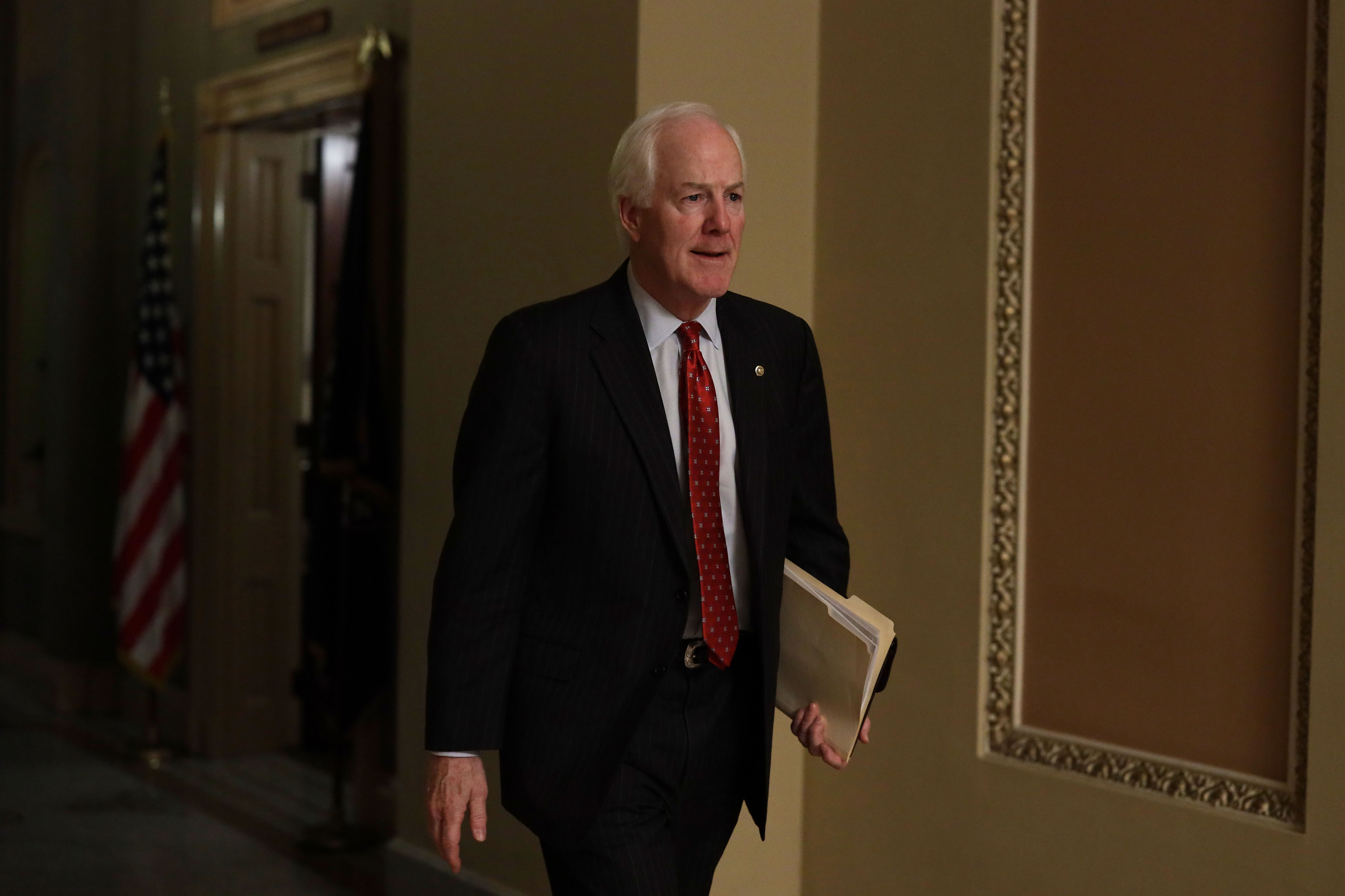 Texas Senator John Cornyn pictured in the U.S. Capitol on January 28th, 2019, in Washington, D.C.