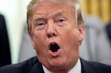 President Donald Trump speaks during a signing ceremony for the Space Policy Directive-4 on February 19th, 2019, at the White House in Washington, D.C.