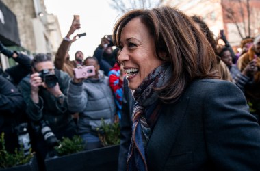 2020 Democratic presidential candidate Senator Kamala Harris arrives at Sylvia's Restaurant in Harlem on February 21st, 2019, in New York City.