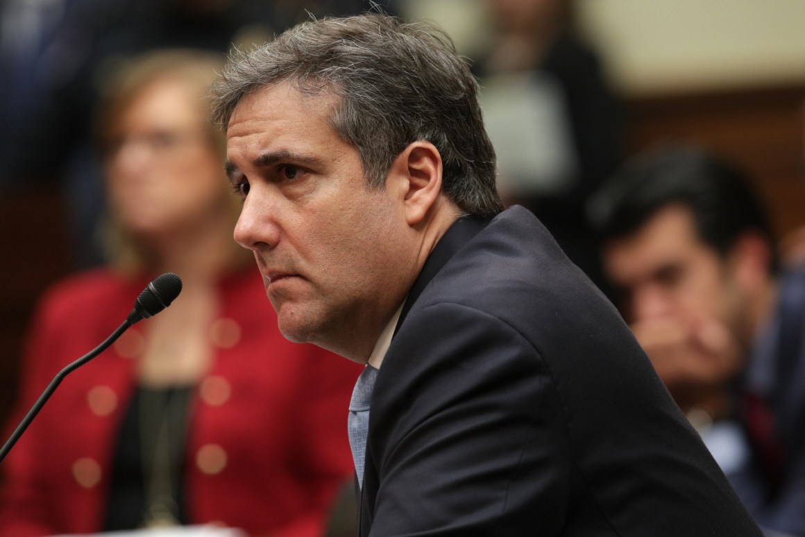 Michael Cohen, former attorney President Donald Trump, testifies before the House Committee on Oversight and Reform on Capitol Hill on February 27th, 2019, in Washington, D.C.