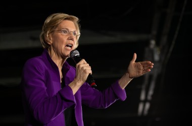 Senator Elizabeth Warren speaks during an organizing event at the Arc in the borough of Queens in New York City on March 8th, 2019.