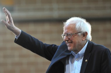 Democratic presidential candidate Senator Bernie Sanders speaks during a rally at the Iowa State Fairgrounds on March 9th, 2019, in Des Moines, Iowa.